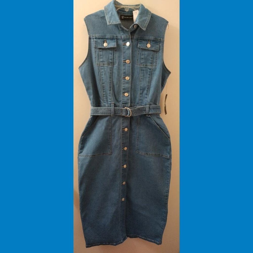 New York & Company - Denim Long Dress
